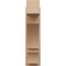 Ekena Millwork 7 1/2-in W x 18-in D x 30-in H Balboa Block Rough Cedar Woodgrain TimberThane Outlooker, Primed Tan OUTUR075X18X30BOA44RCPR - alternate 5